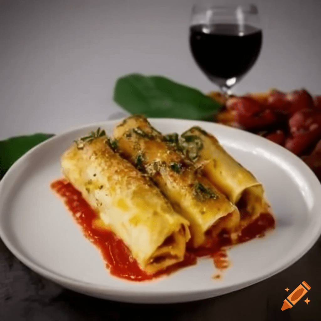 Canelone de Ricota com Espinafre 1 Canelone de Ricota com Espinafre