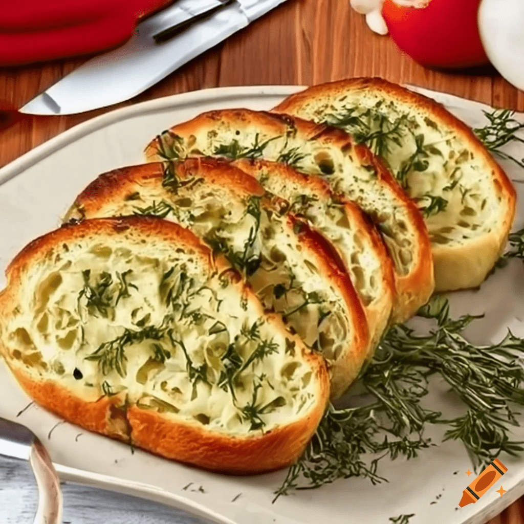 Pão de Alho com Ervas 1 Pão de Alho com Ervas
