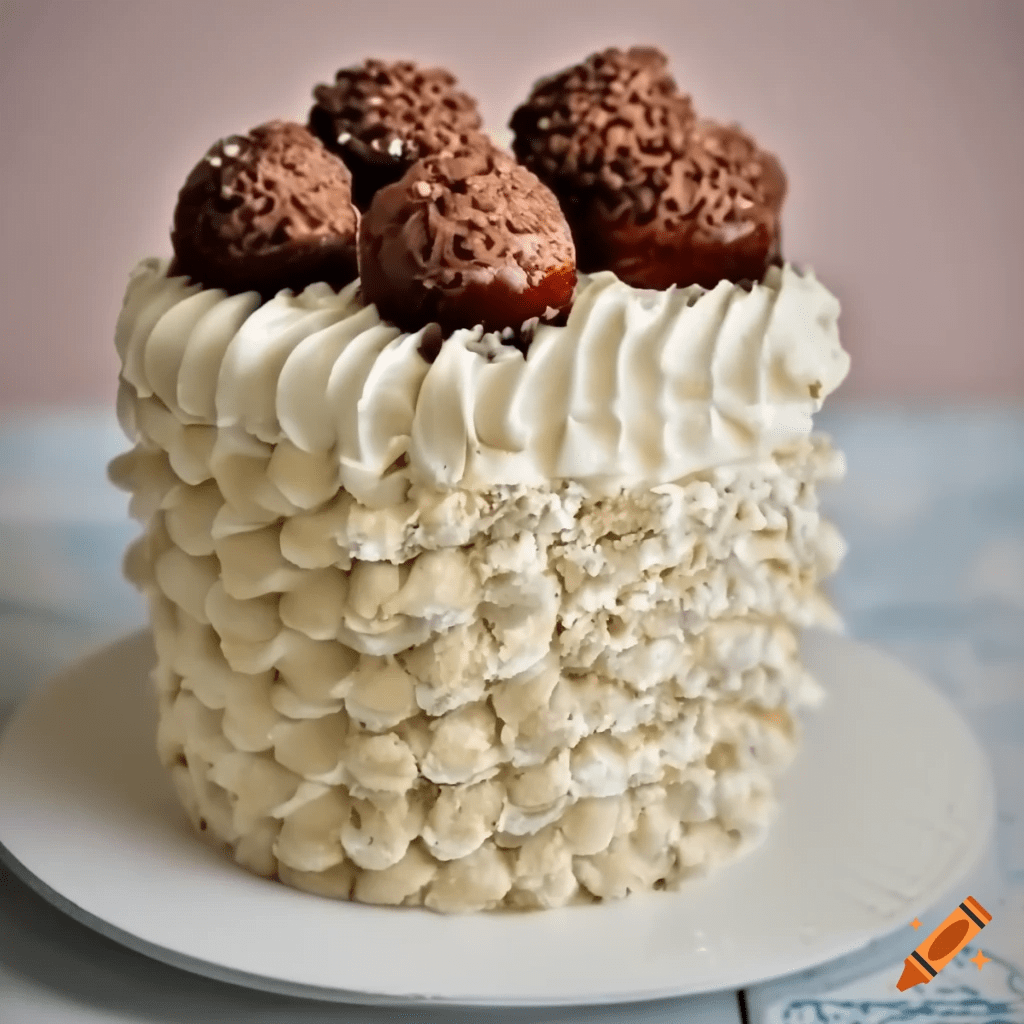 Torta de Brigadeiro Branco 1 Torta de Brigadeiro Branco