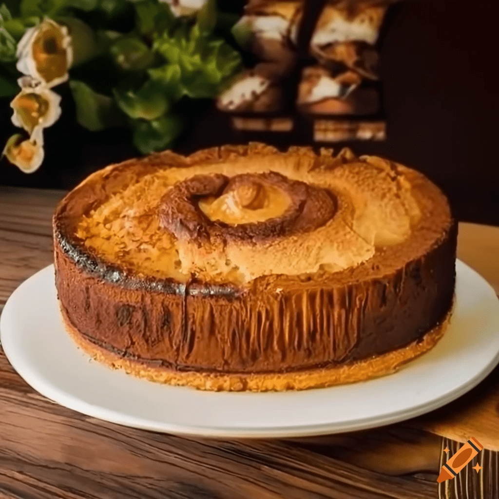 Torta de Pêssego com Amêndoas 1 Torta de Pêssego com Amêndoas