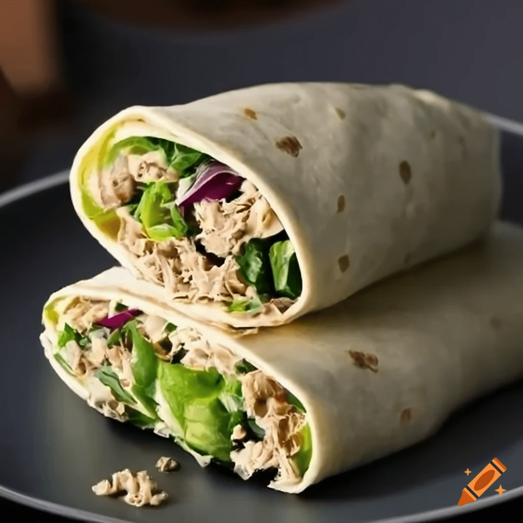 Wrap de Atum com Salada 1 Wrap de Atum com Salada